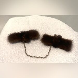 Vintage Mink Fur Sweater Clip
